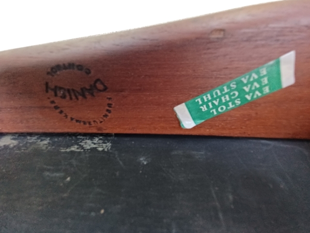 6 chaises Niels Koefoed danemark 1960 Modèle EVA