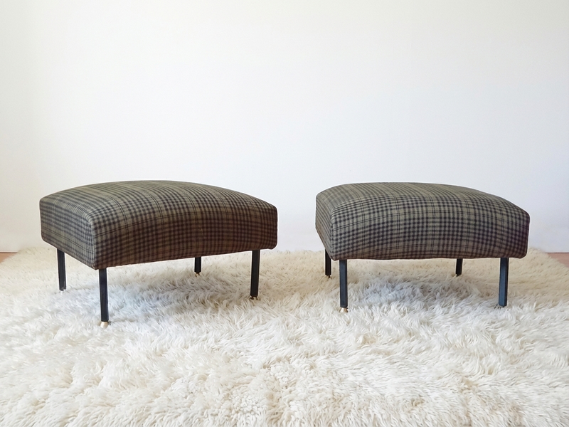 Poufs, repose-pieds STEINER design 1950
