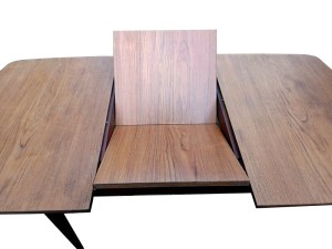Table scandinave teck extensible