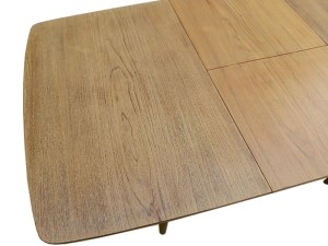 Table à manger teck extensible scandinave 1950