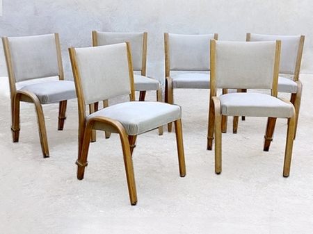 Chaises Bow Wood Steiner 1950
