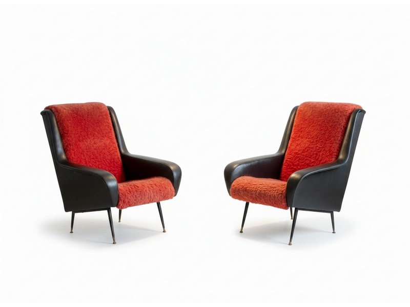 Paire de fauteuils ERTON design 1960