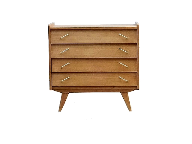 Commode vintage pieds compas rénovée