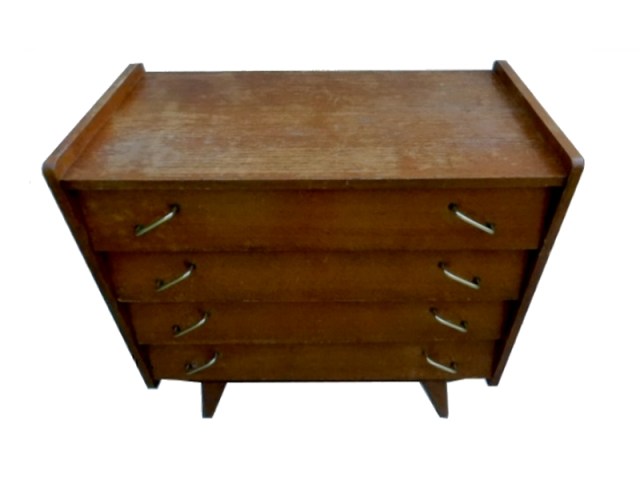 Commode vintage années 1960 pieds compas